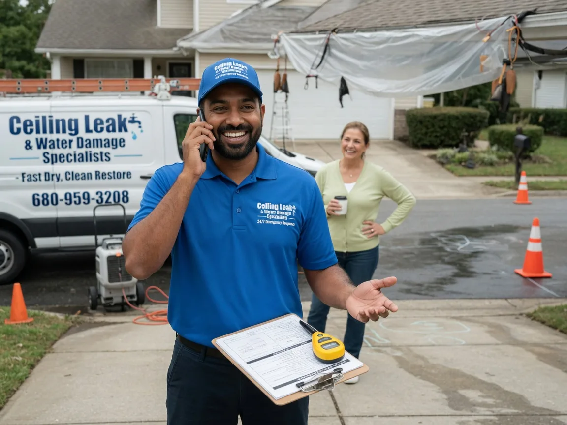 Ceiling Leak Cleanup Humeston, IA FAQs